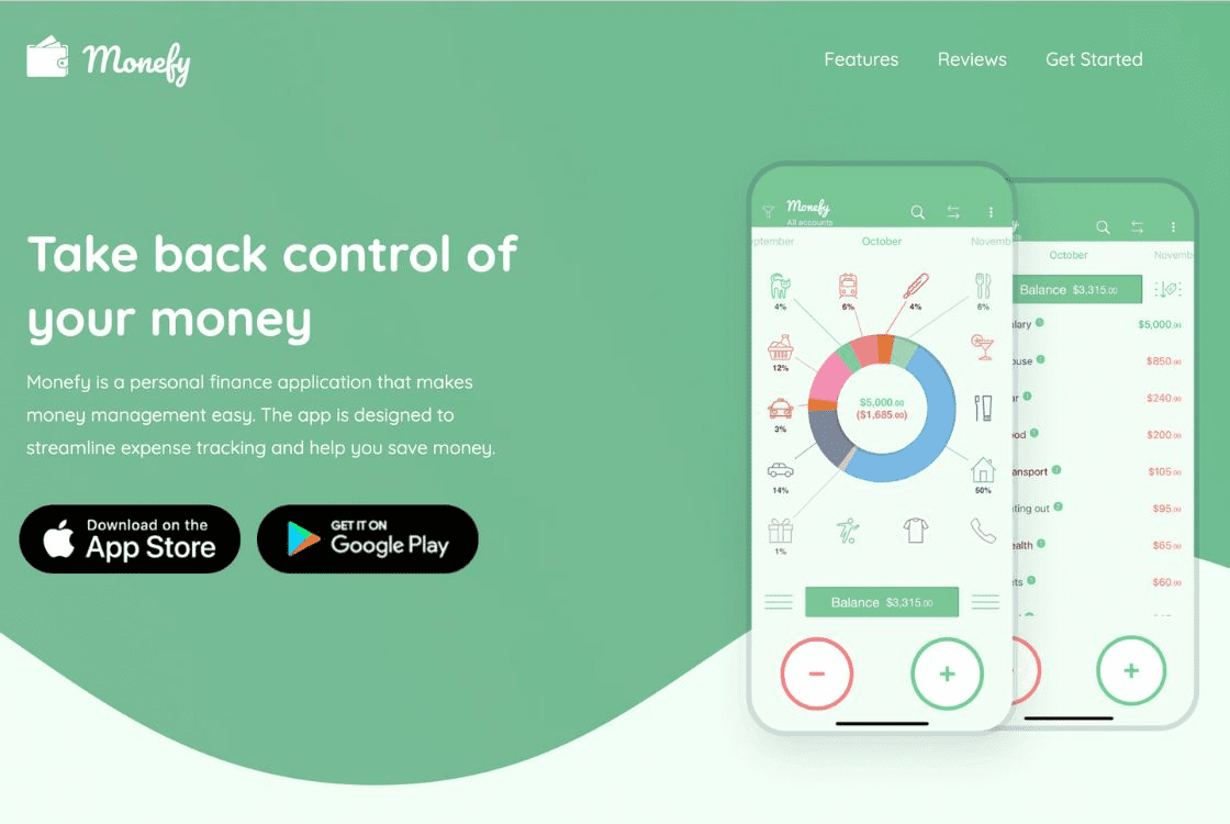 app para ahorrar dinero monefy