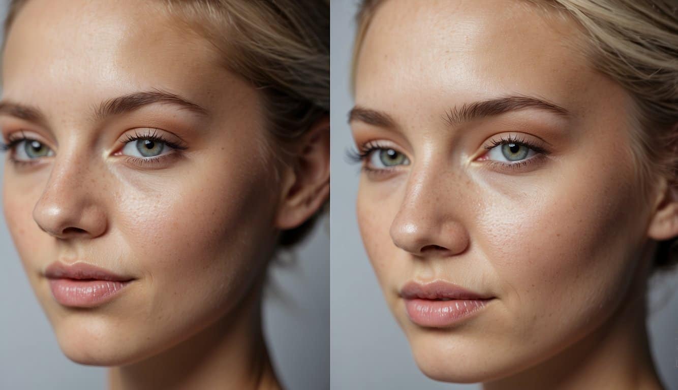Skin treatment tool before and after results