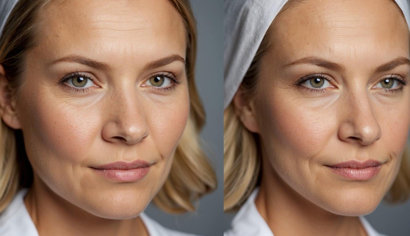 Before and after dermapen results and testimonials. Show improved skin texture and reduced wrinkles. Highlight client satisfaction and visual evidence