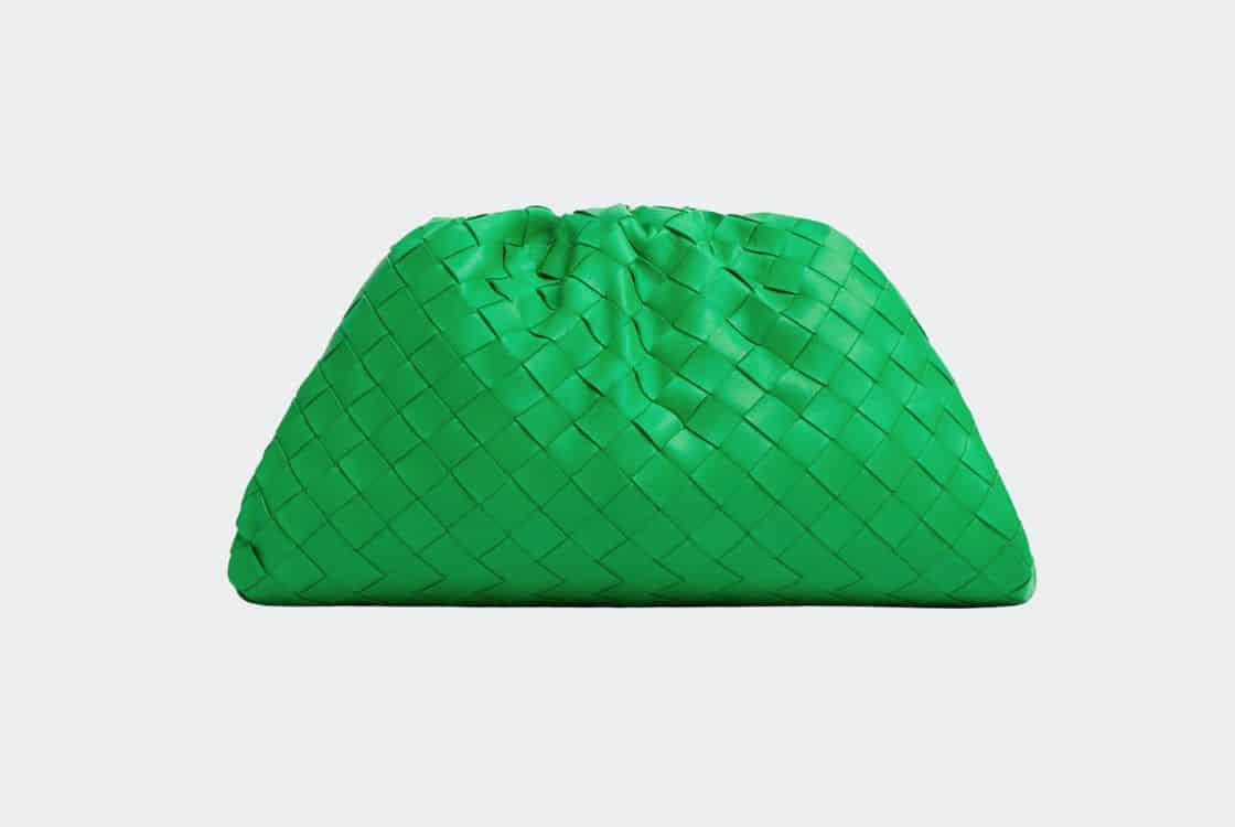 Bolso de Fiesta Bottega Veneta Teen Pouch en color verde