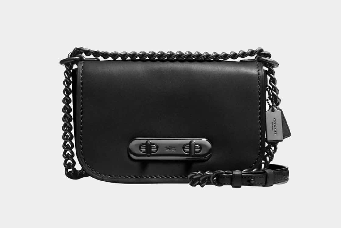 Bolso de Fiesta Coach Swagger 20 negro