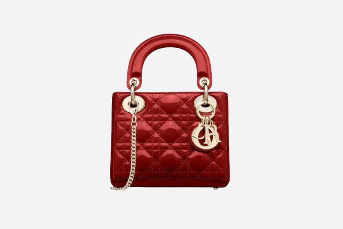 Bolso de Fiesta Mini Bolso Lady Dior rojo