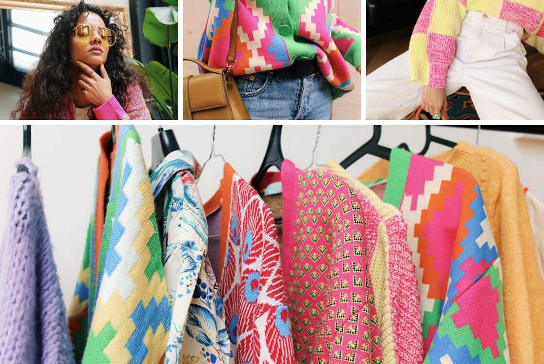 Chica pelo moreno con ropa. Tienda Etsy