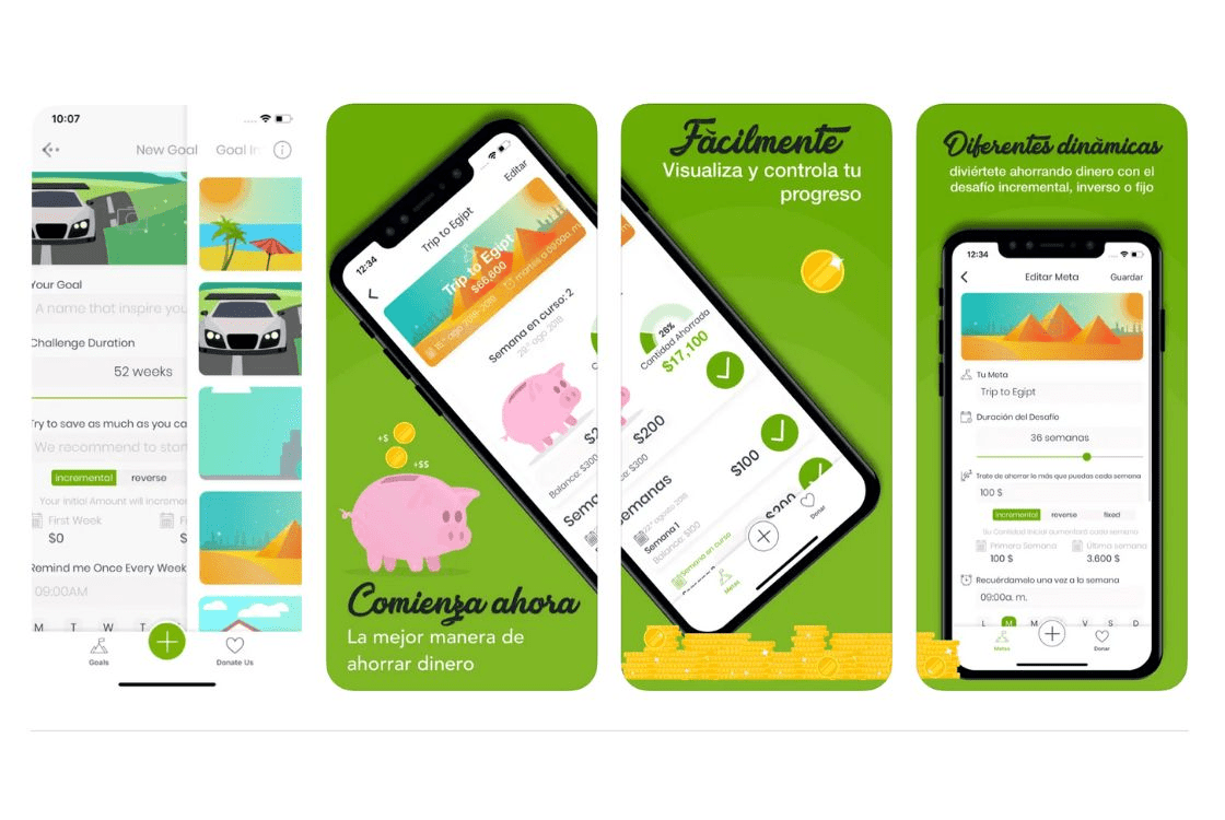 App para ahorrar dinero desafío 52 semanas